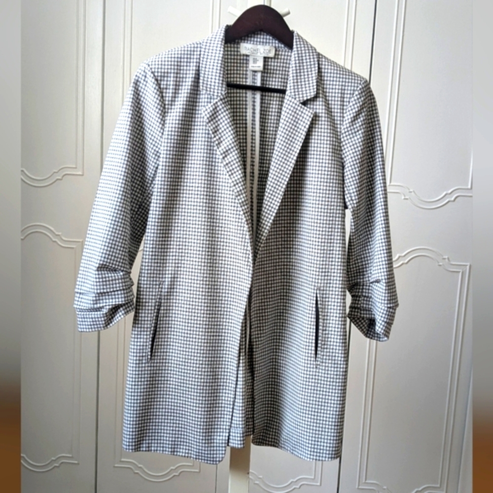 Rachel Zoe Black and White Blazer with Relaxed Fit